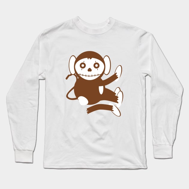 Cute Dead Monkey Long Sleeve T-Shirt by mailboxdisco